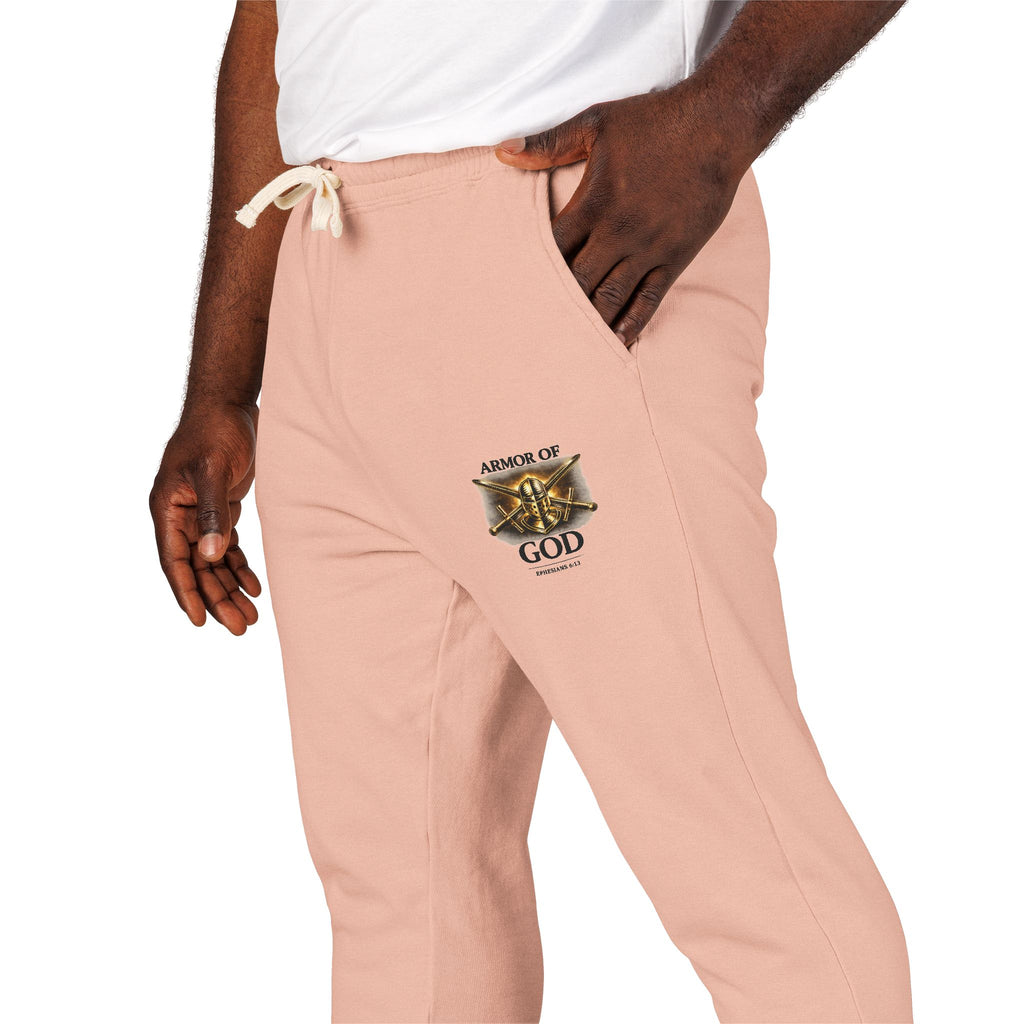 AMOR OF GOD Christian Sweatpants – Garment Dyed Faith Joggers for Men & Women