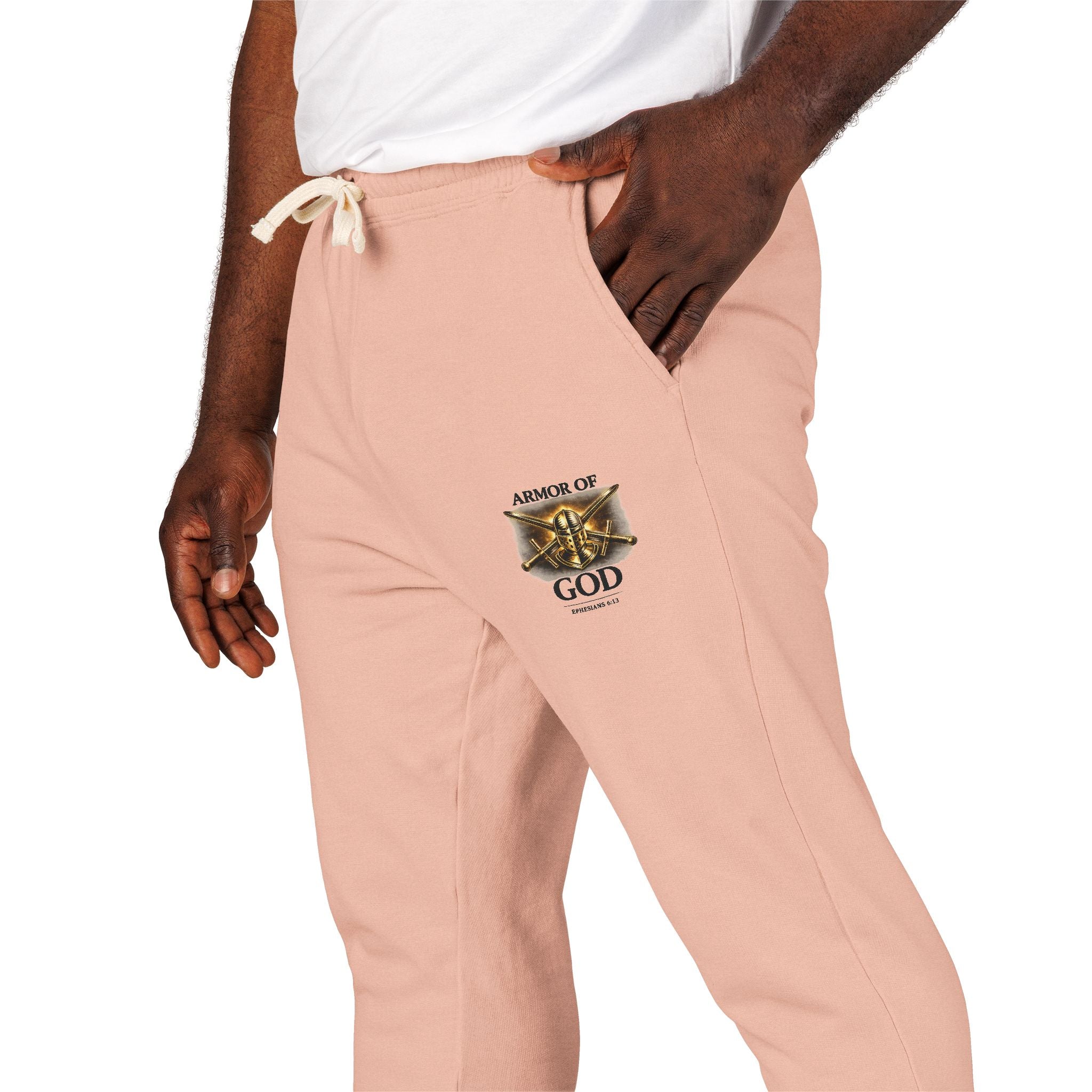 AMOR OF GOD Christian Sweatpants – Garment Dyed Faith Joggers for Men & Women