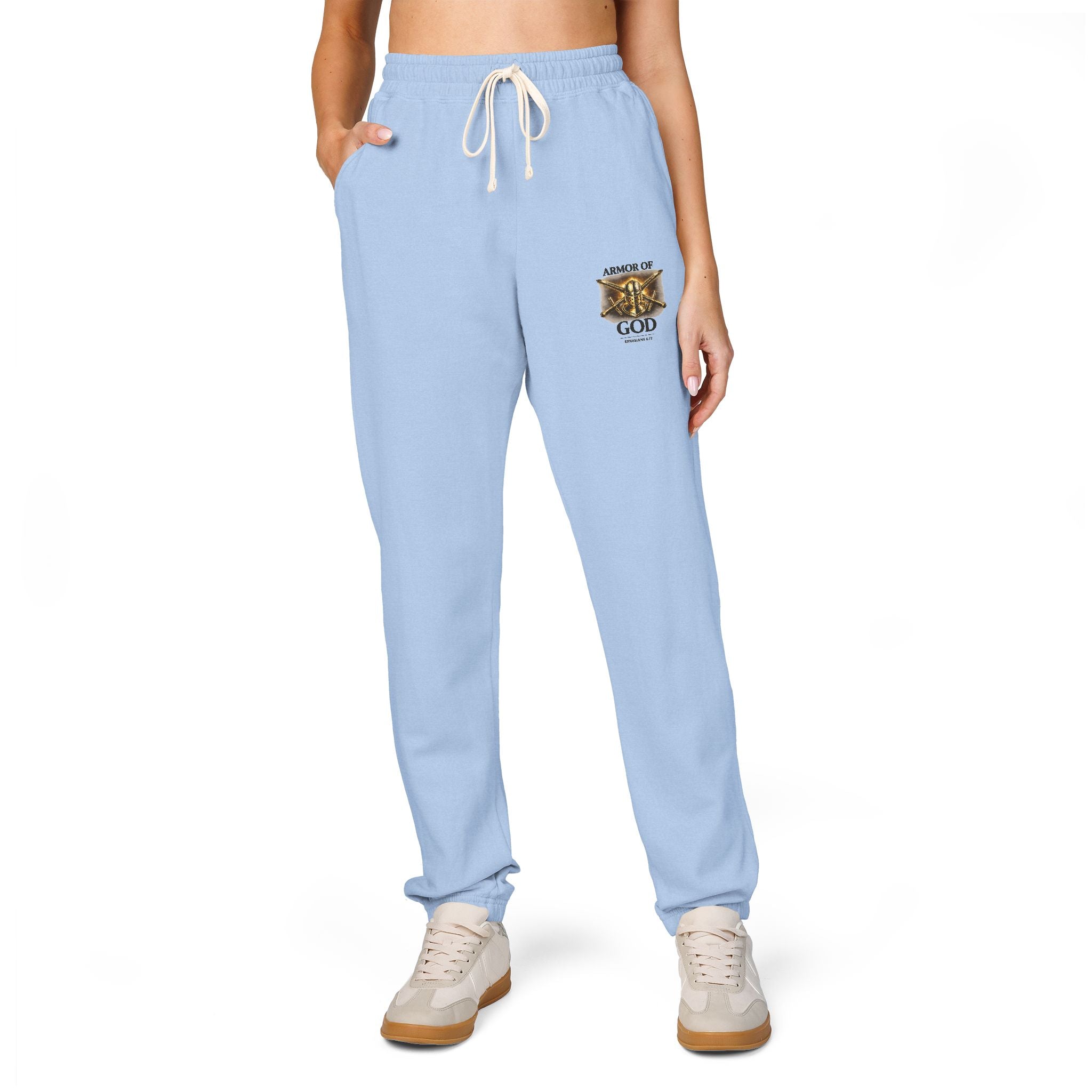 AMOR OF GOD Christian Sweatpants – Garment Dyed Faith Joggers for Men & Women