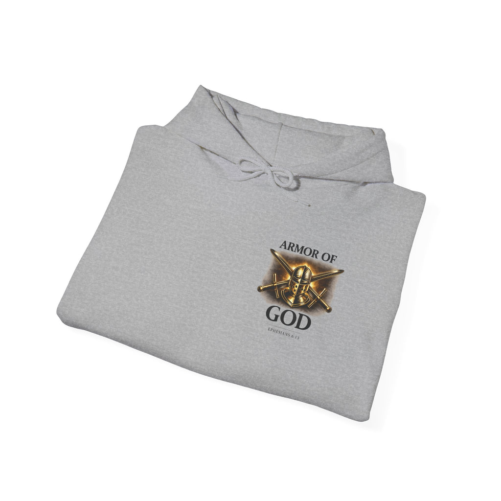 Armor of God Christian Hoodie – Built by Faith Graphic Hooded Sweatshirt