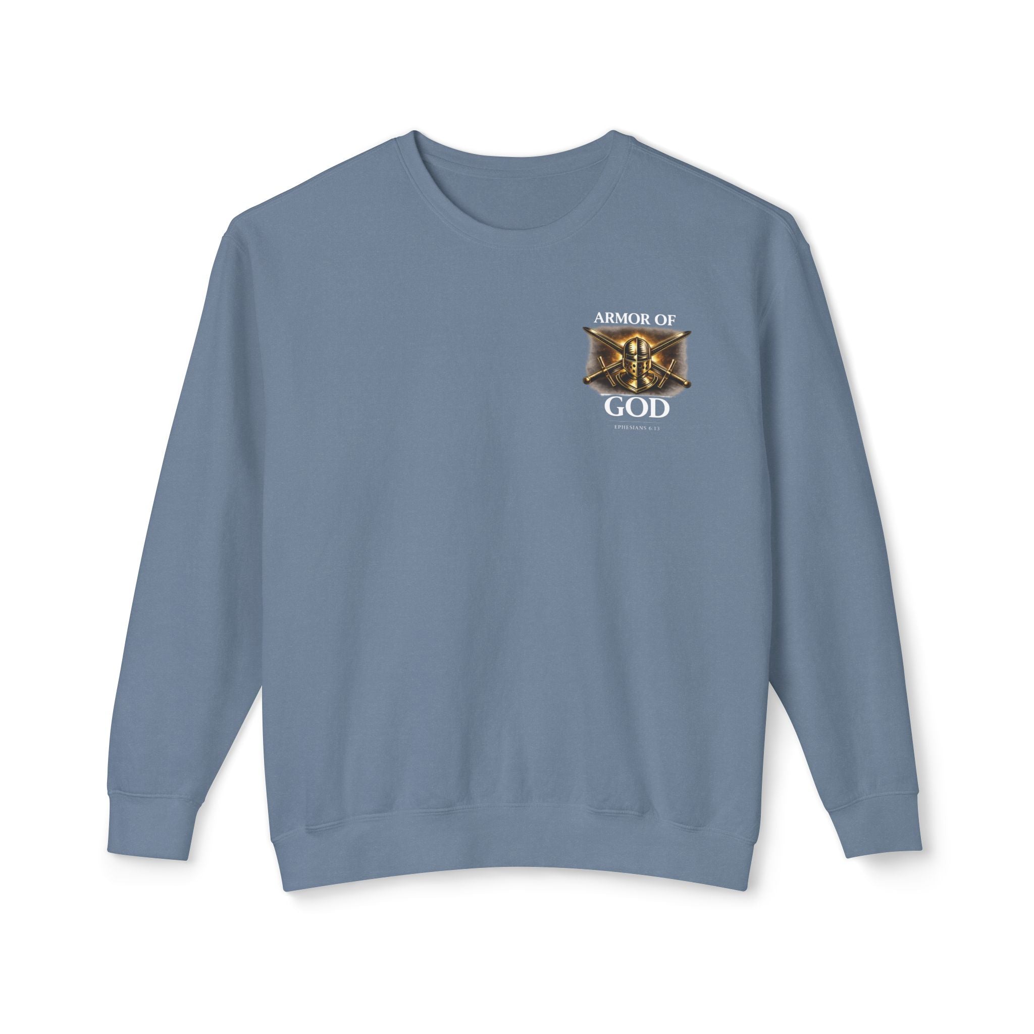 Discipline Built by Faith Sweatshirt – Armor of God Christian Crewneck