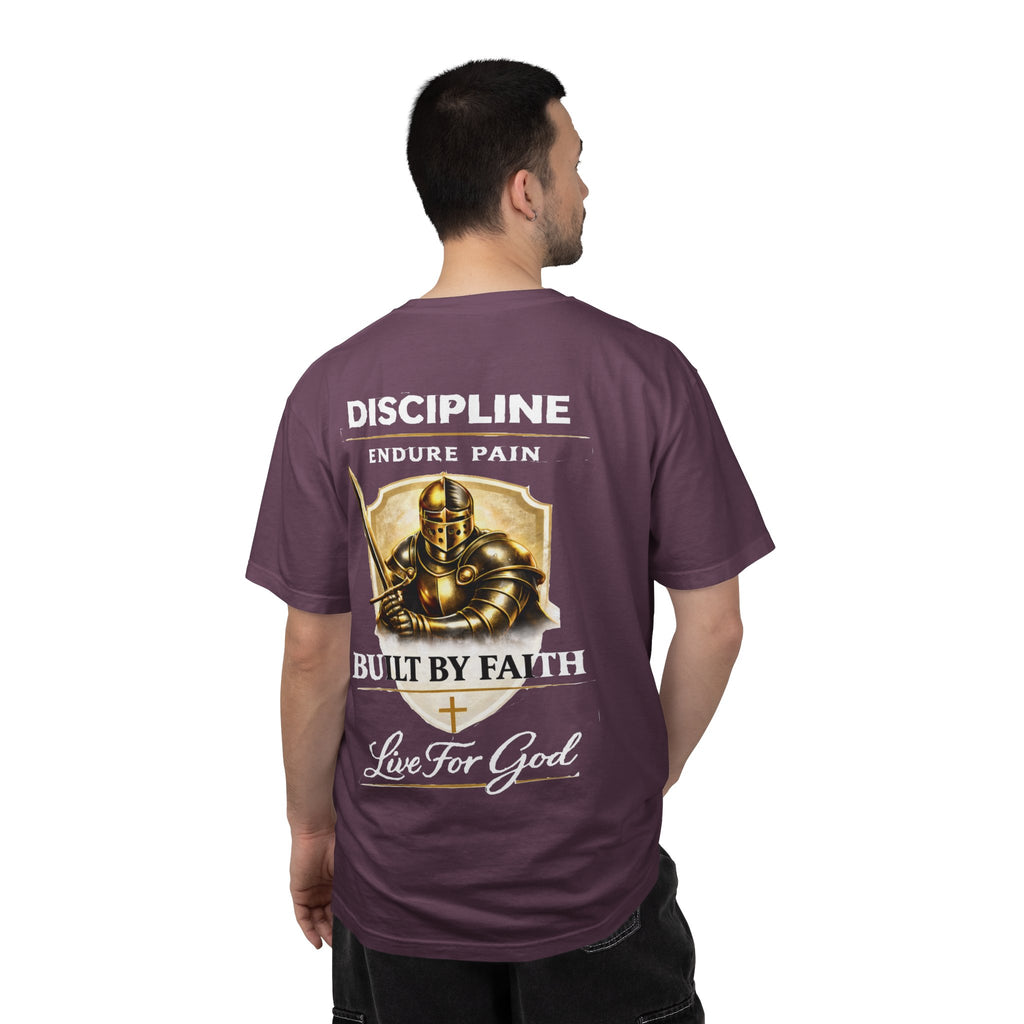 Armor of God Christian T-Shirt – Discipline Built by Faith Graphic Tee