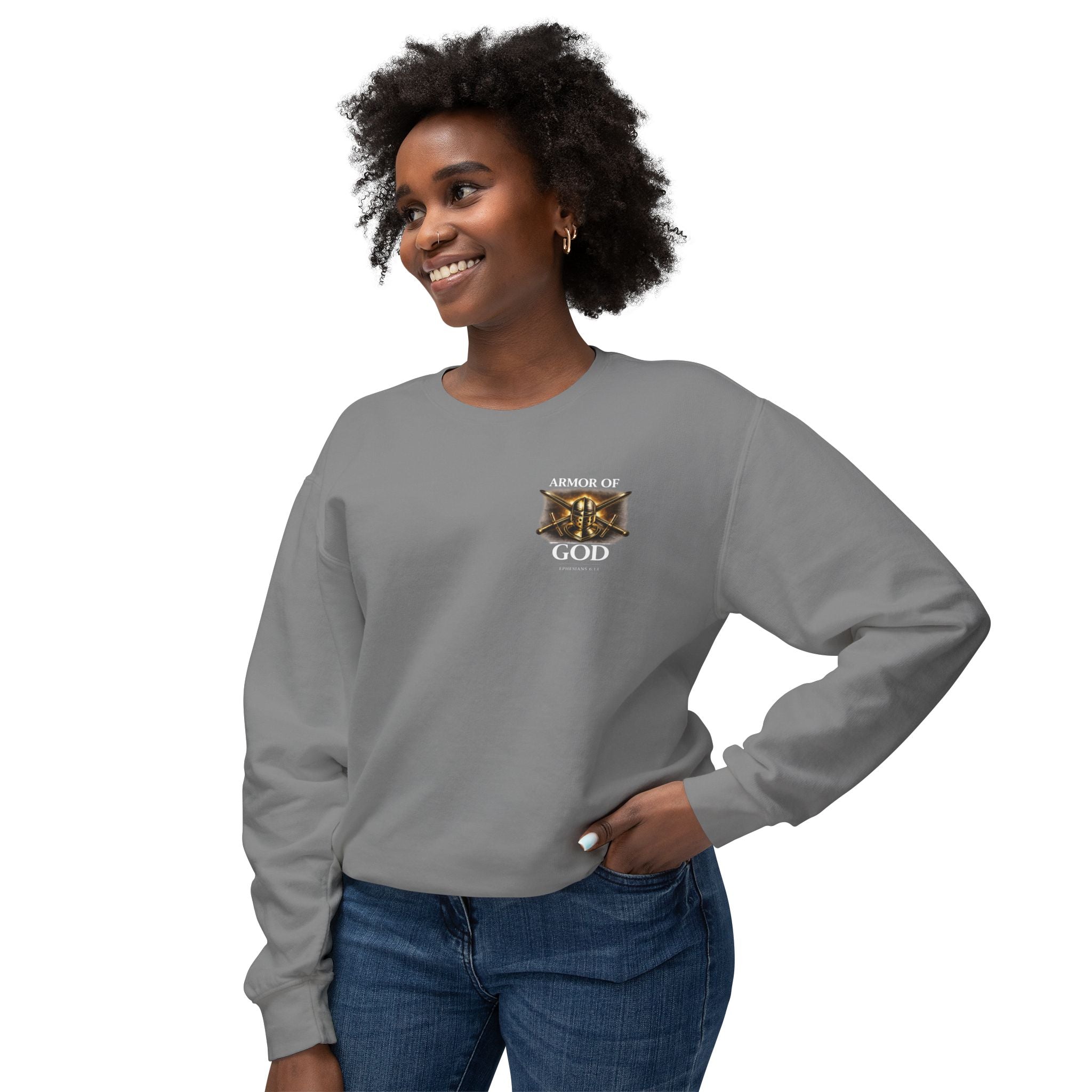 Discipline Built by Faith Sweatshirt – Armor of God Christian Crewneck