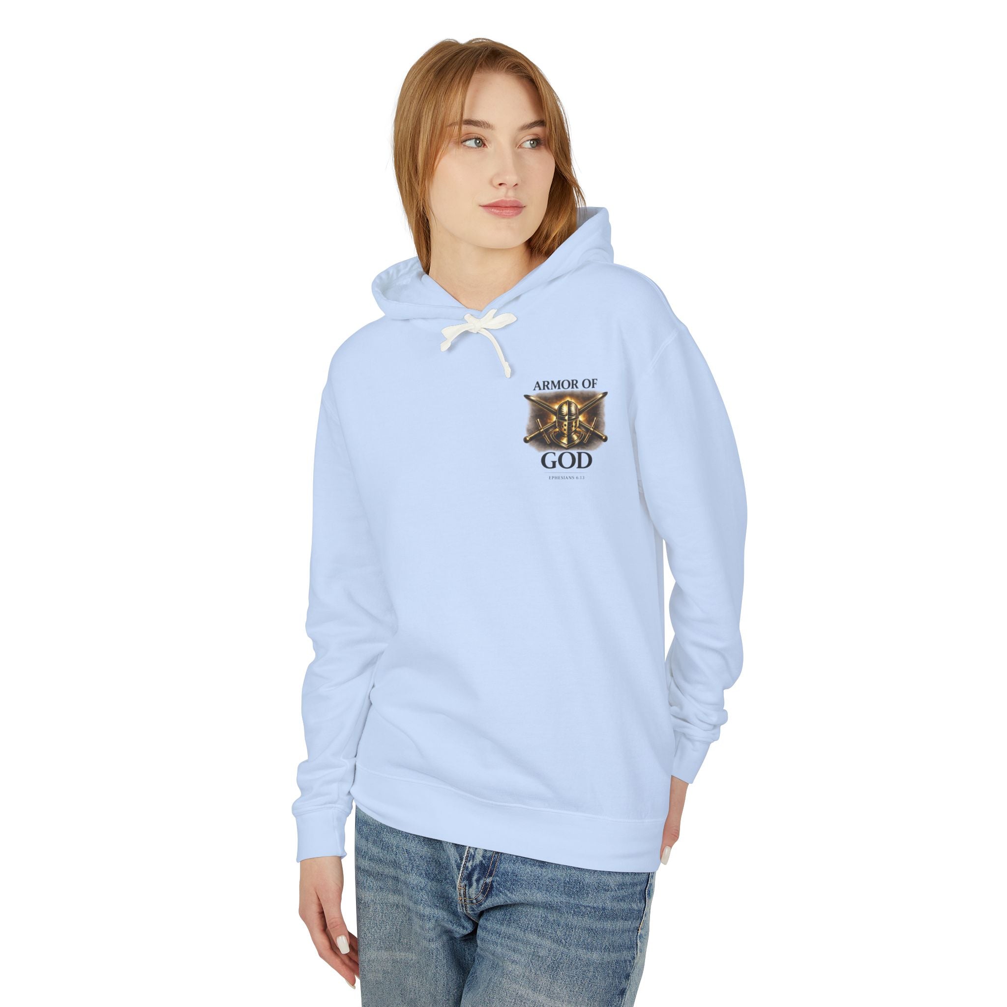 Built by Faith Christian Hoodie – Live For God Armor Graphic Sweatshirt