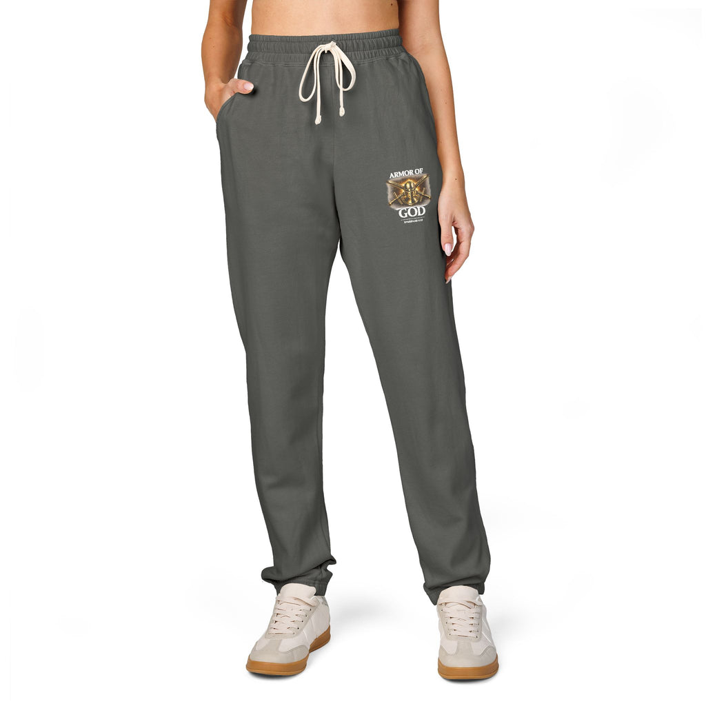 AMOR OF GOD Christian Sweatpants – Garment Dyed Faith Joggers for Men & Women