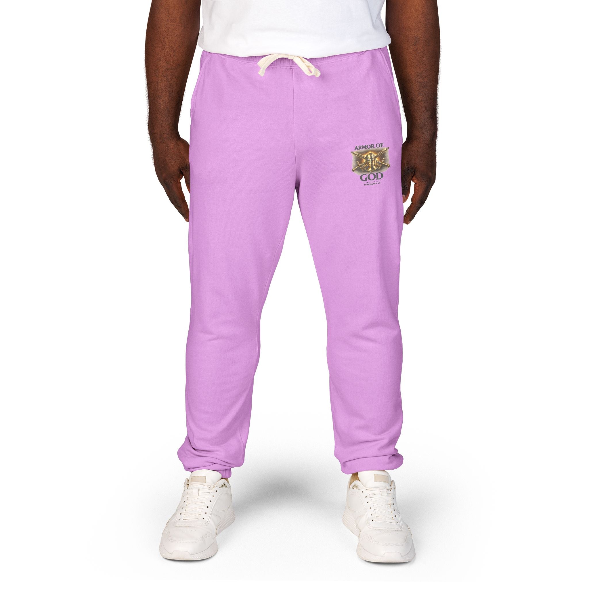 AMOR OF GOD Christian Sweatpants – Garment Dyed Faith Joggers for Men & Women