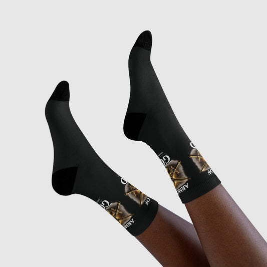 Armor of God Christian crew sock