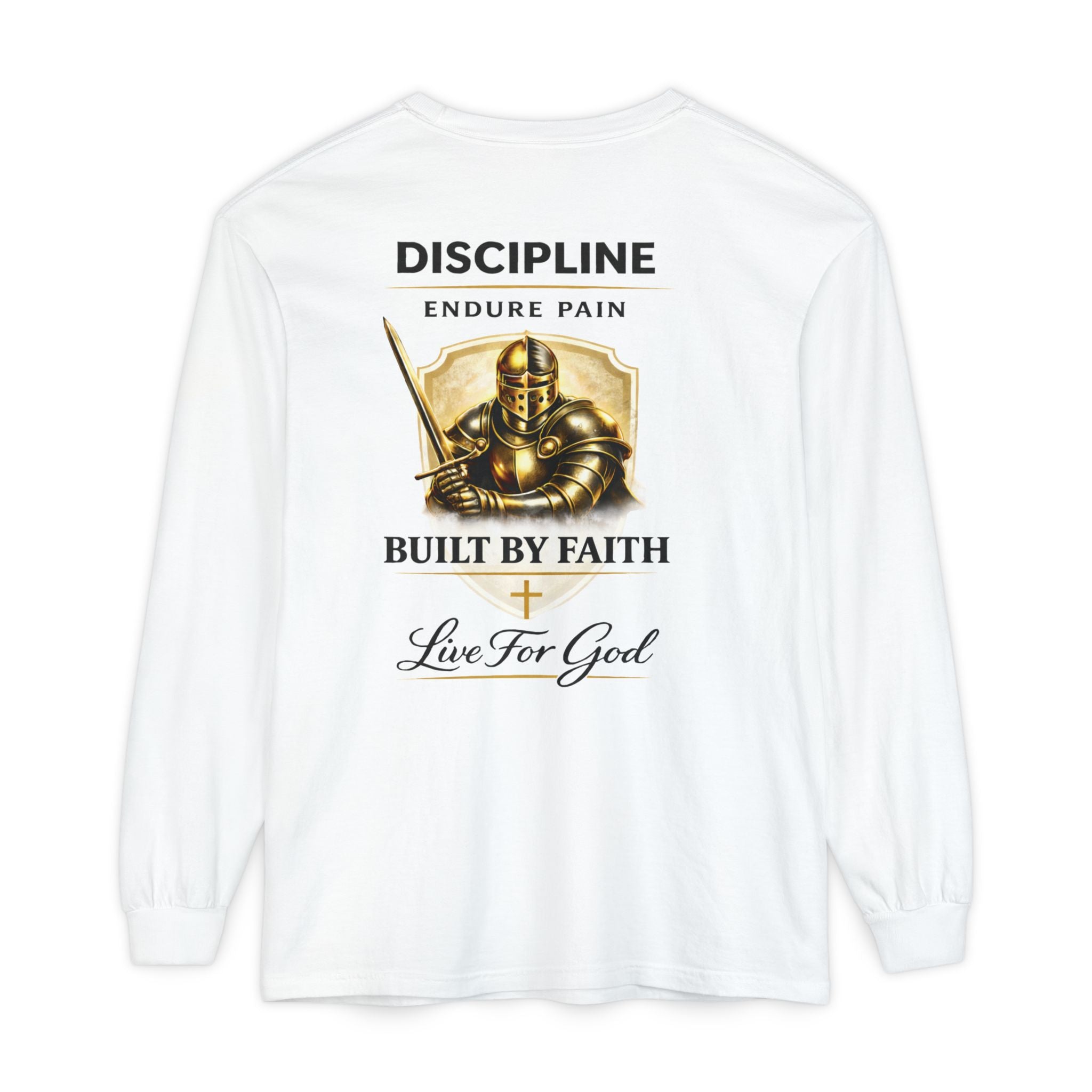 Christian graphic long sleeve shirt
