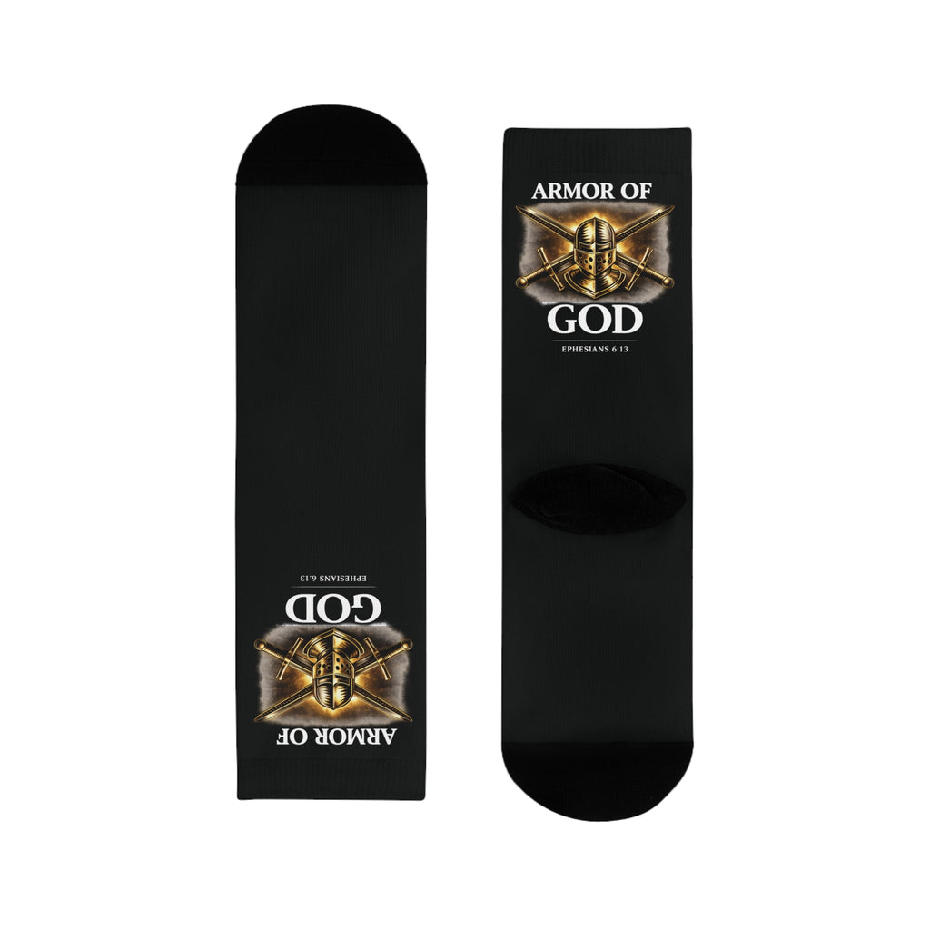 Faith bible verse sublimation sock